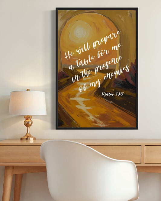 Psalm 23:5 Fine Art Print