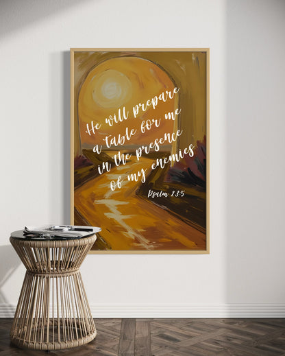 Psalm 23:5 Fine Art Print