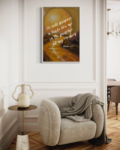 Psalm 23:5 Fine Art Print