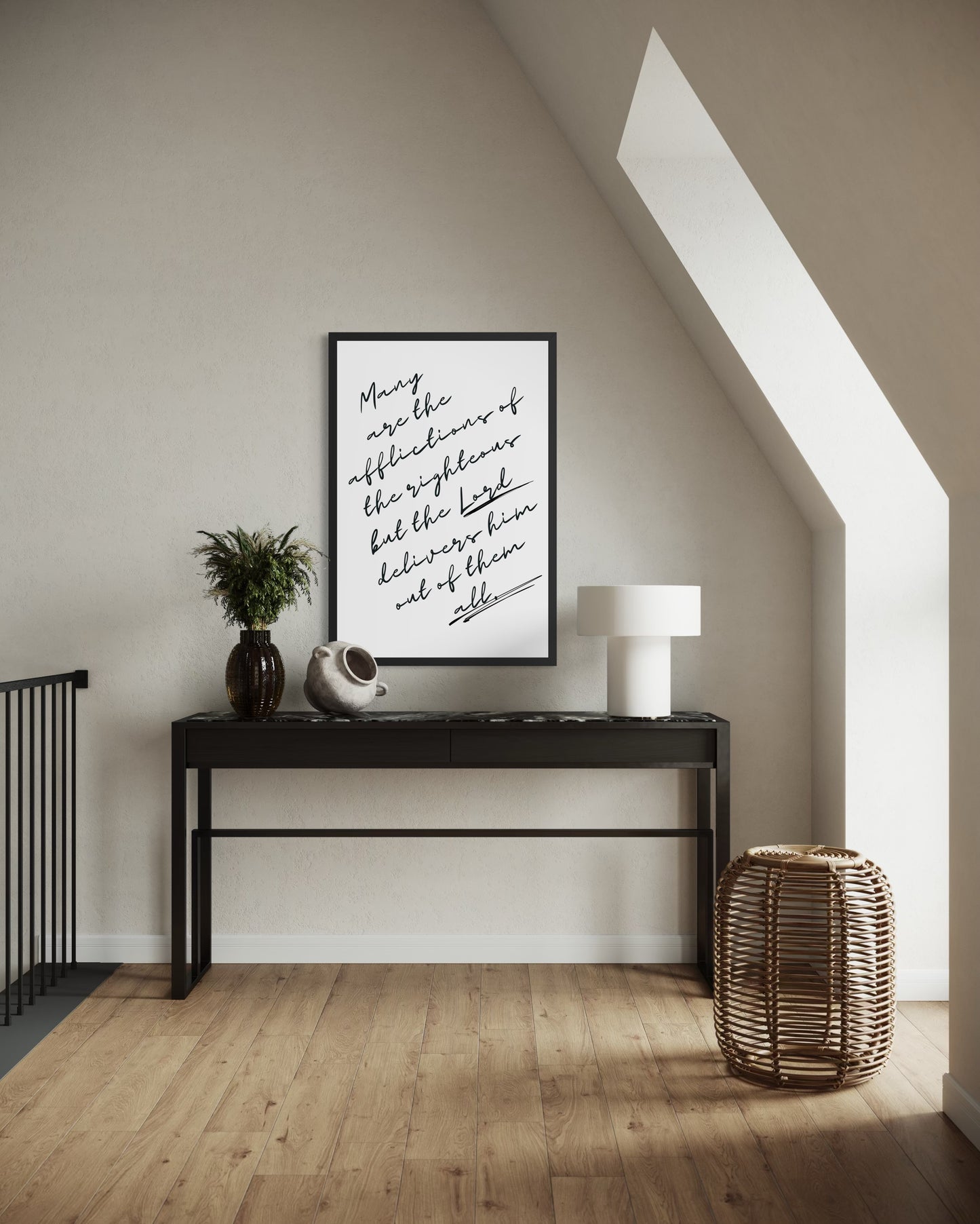 Psalm 34:19 Fine Art Print