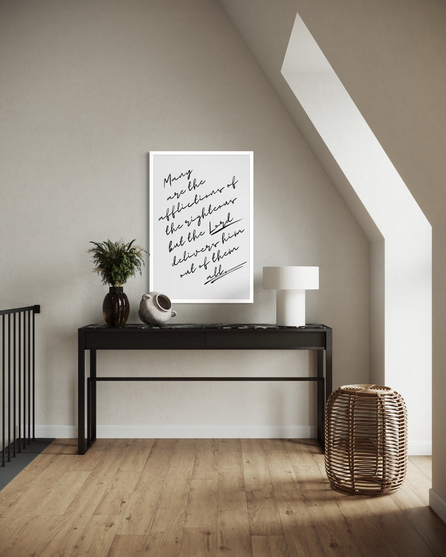 Psalm 34:19 Fine Art Print