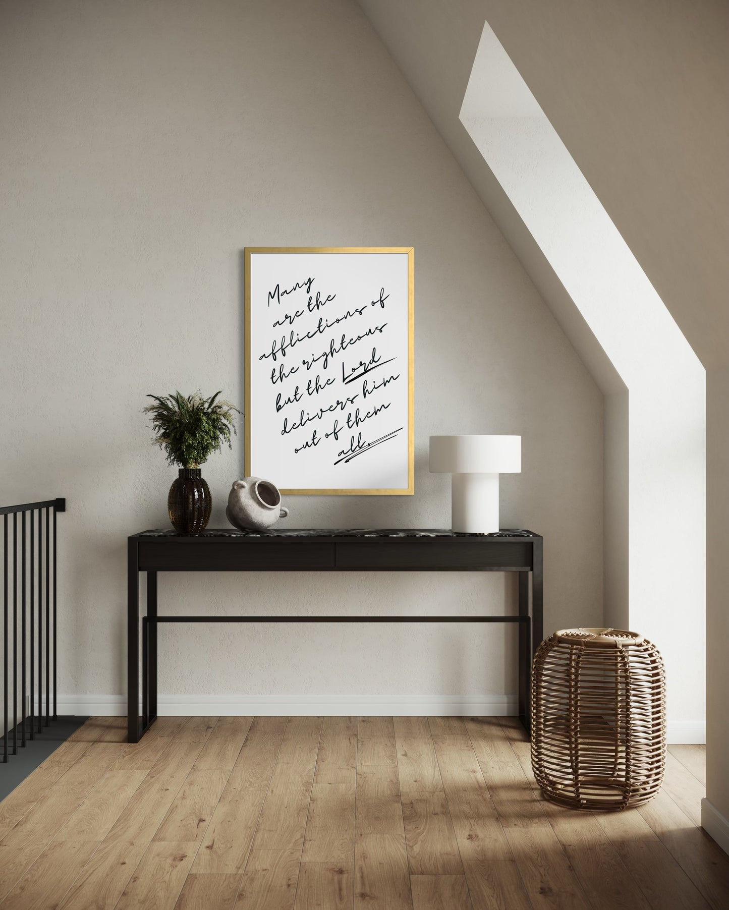 Psalm 34:19 Fine Art Print