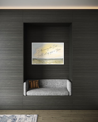 Eyes on Jesus Fine Art Print