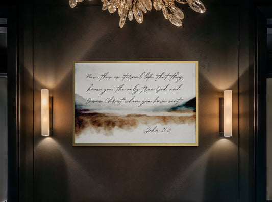 John 17: 3 Fine Art Print