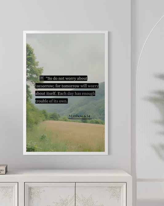Scripture Fine Art Print: Matthew 6