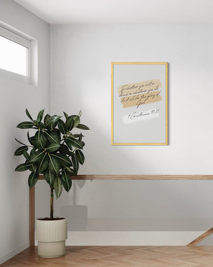 Scripture Fine Art Print: 1 Corinthians 10
