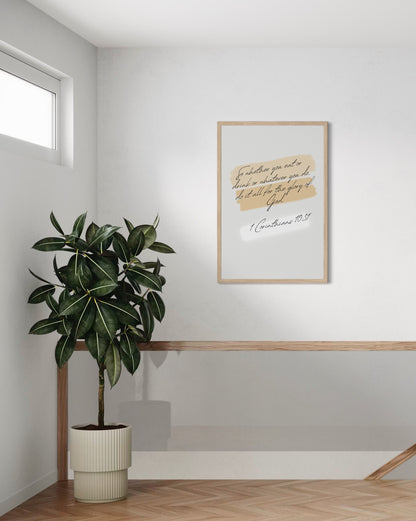 Scripture Fine Art Print: 1 Corinthians 10