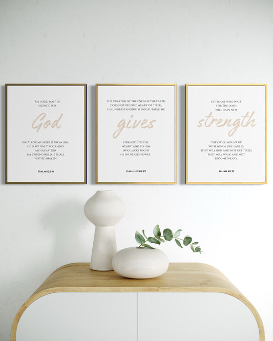 God Gives Strength Set