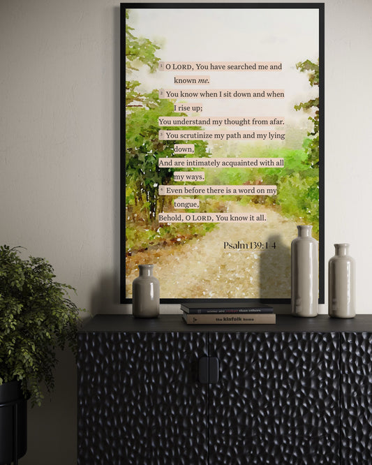 Scripture Fine Art Print: Psalm 139