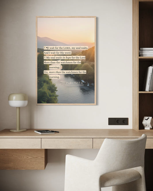 Scripture Fine Art Print: Psalm 130
