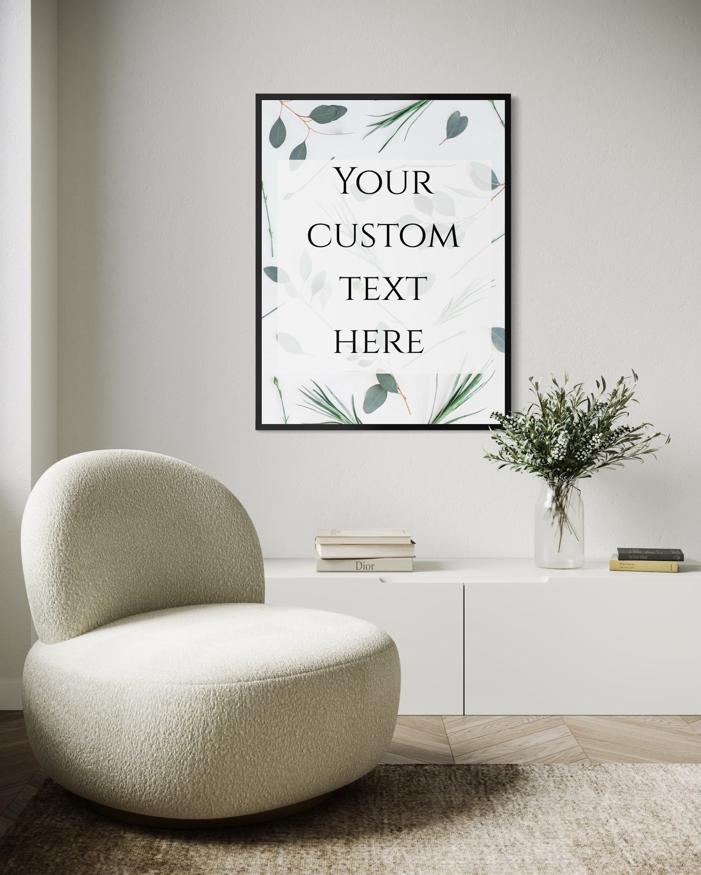 Custom Floral Background Fine Art Print