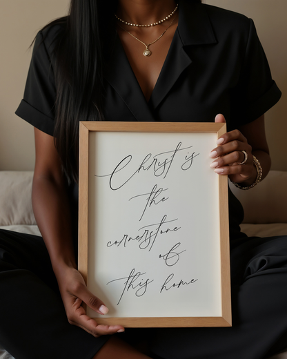 Christ is the Cornerstone Fine Art Print