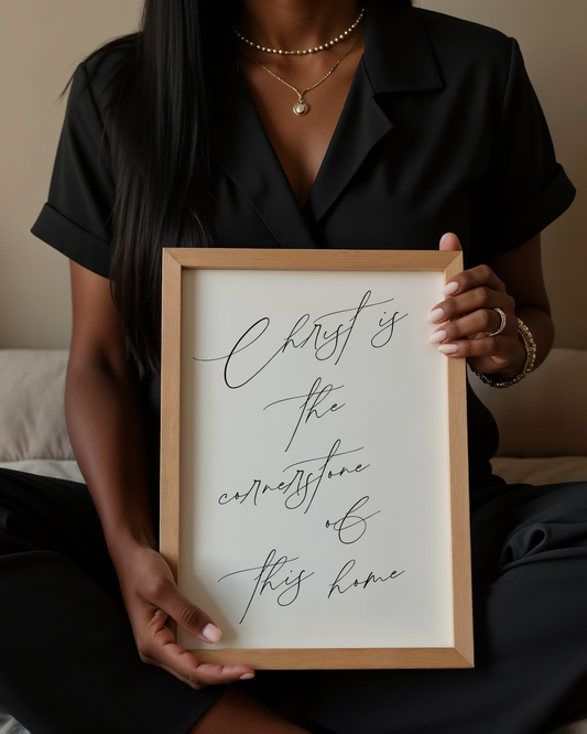 Christ is the Cornerstone Fine Art Print
