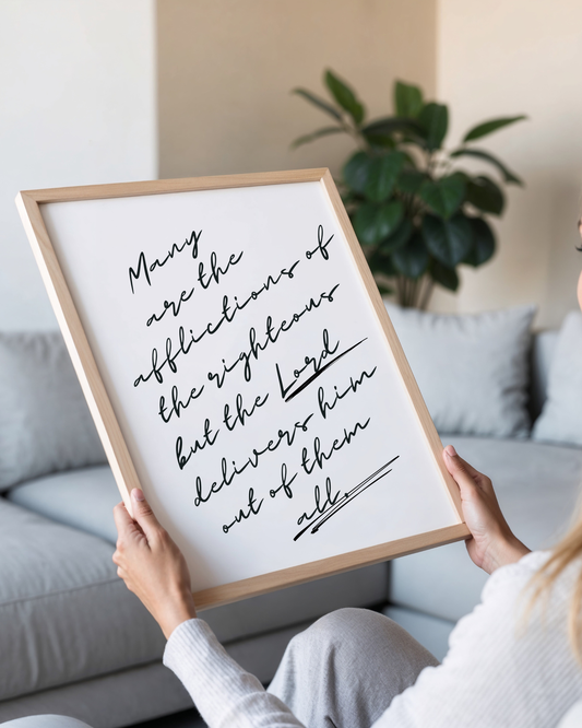 Psalm 34:19 Fine Art Print