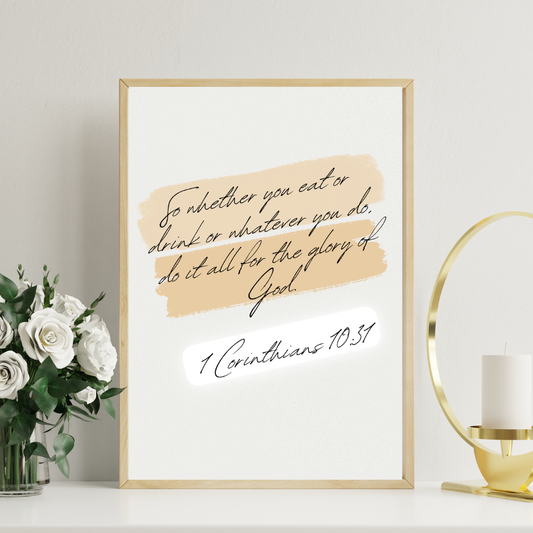 Scripture Fine Art Print: 1 Corinthians 10